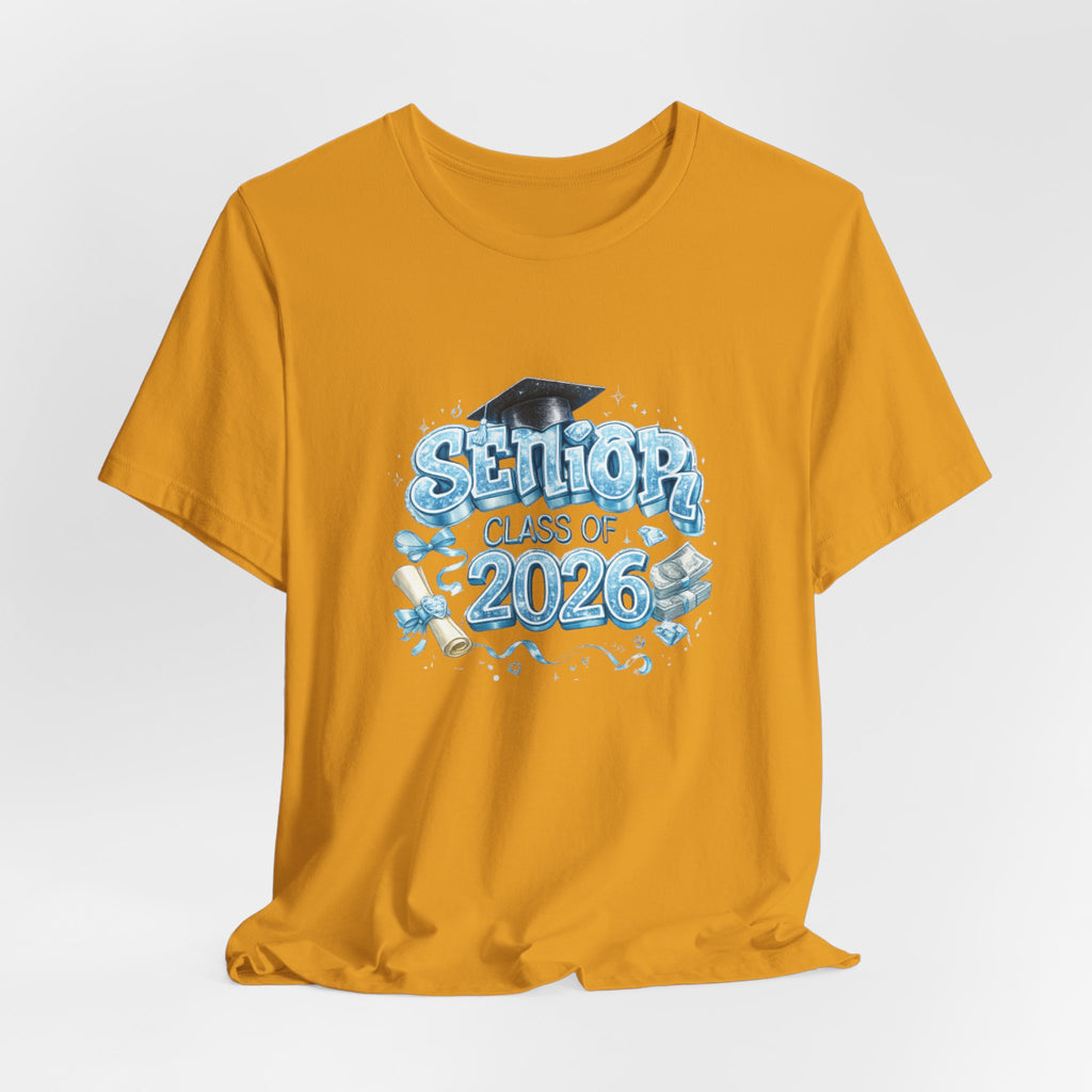 Senior Class of 2026 T-Shirt — Graduation Tee with Cap & Diploma Design