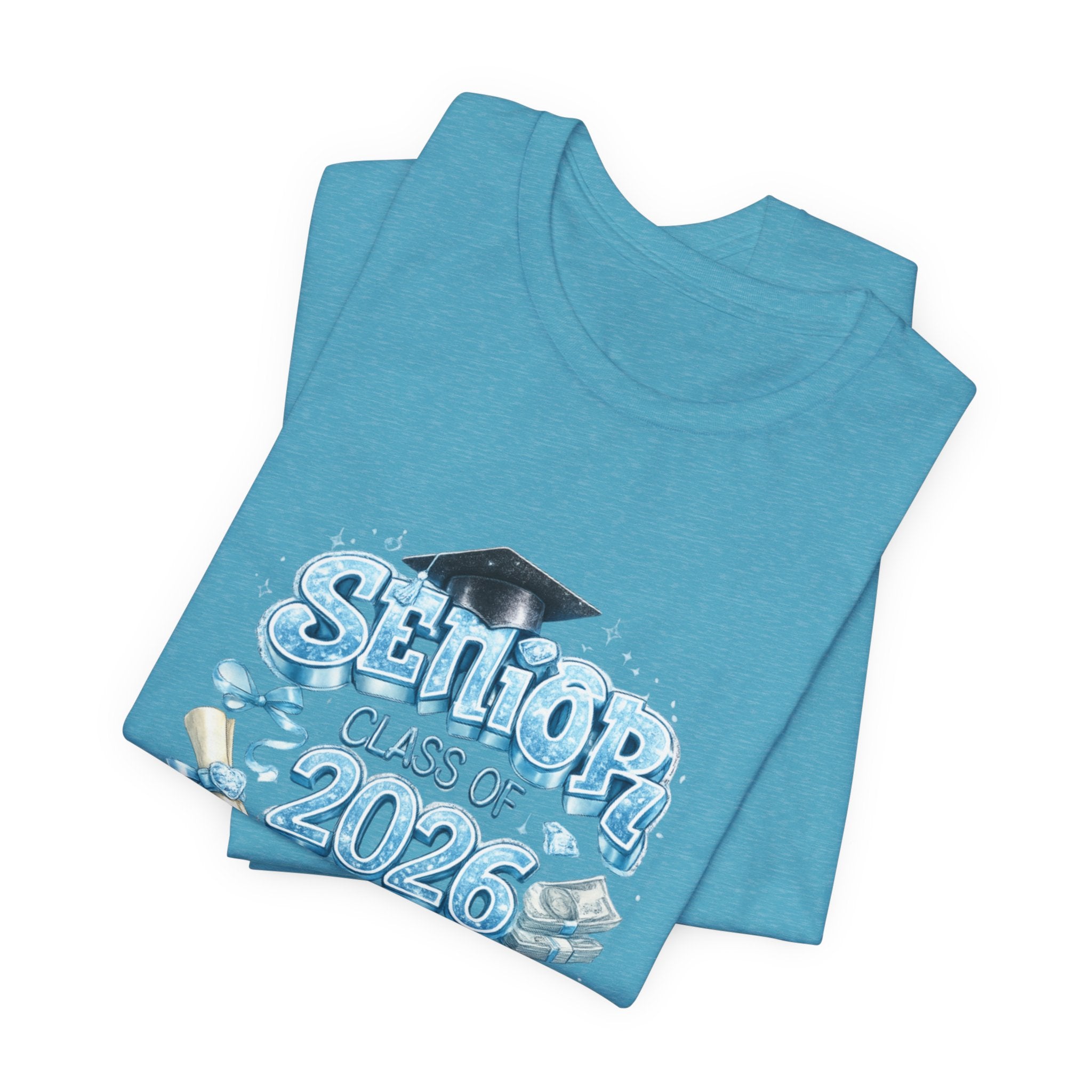 Senior Class of 2026 T-Shirt — Graduation Tee with Cap & Diploma Design