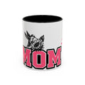 Mom Coffee Mug — Pink Floral Hummingbird Accent Mug for Mother's Day