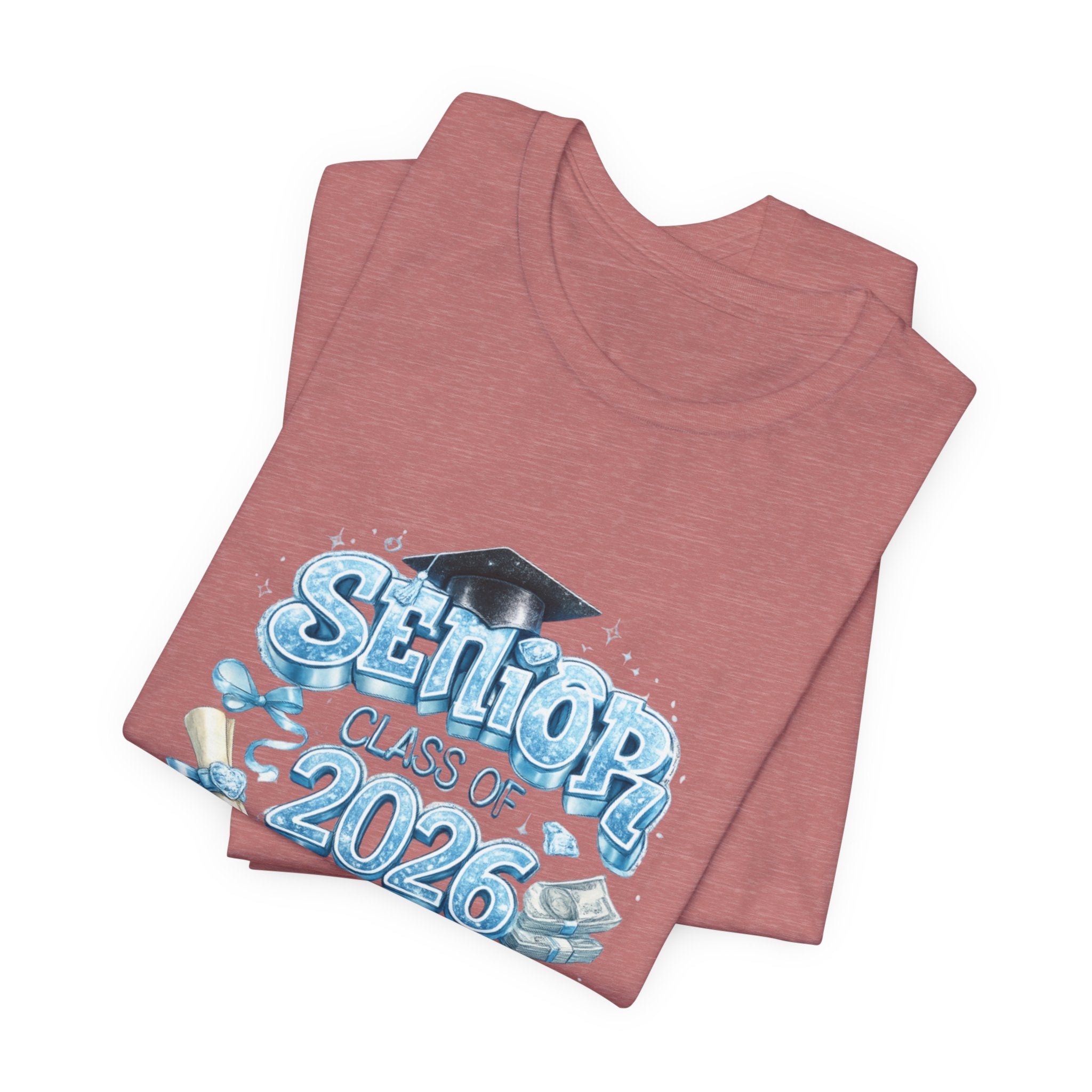 Senior Class of 2026 T-Shirt — Graduation Tee with Cap & Diploma Design