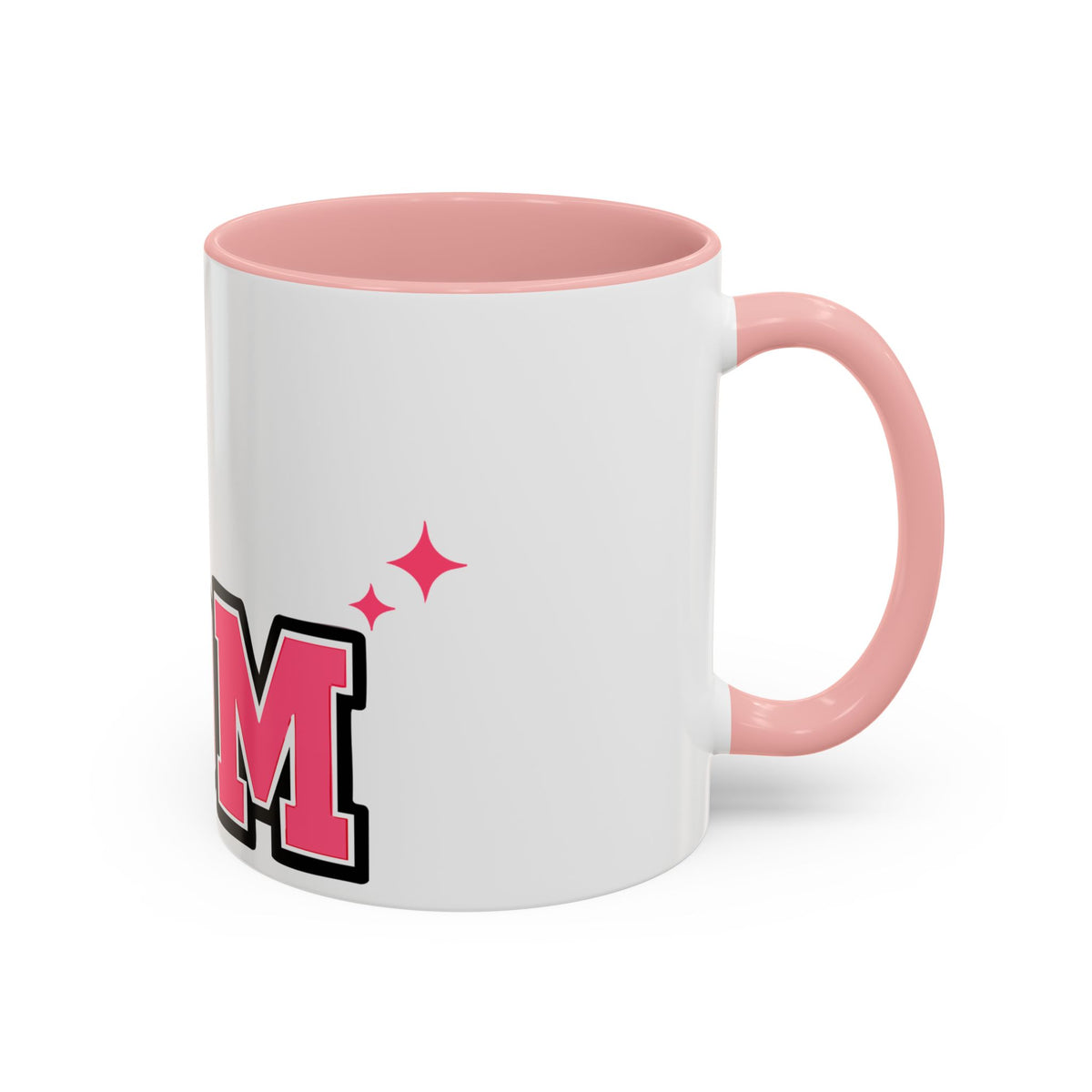 Mom Coffee Mug — Pink Floral Hummingbird Accent Mug for Mother's Day
