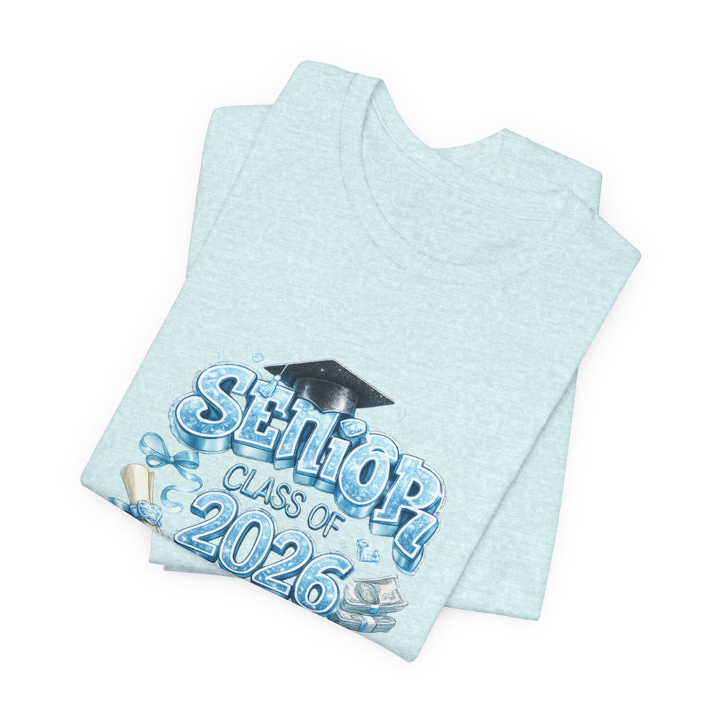Senior Class of 2026 T-Shirt — Graduation Tee with Cap & Diploma Design