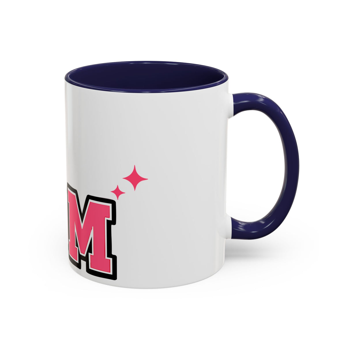 Mom Coffee Mug — Pink Floral Hummingbird Accent Mug for Mother's Day