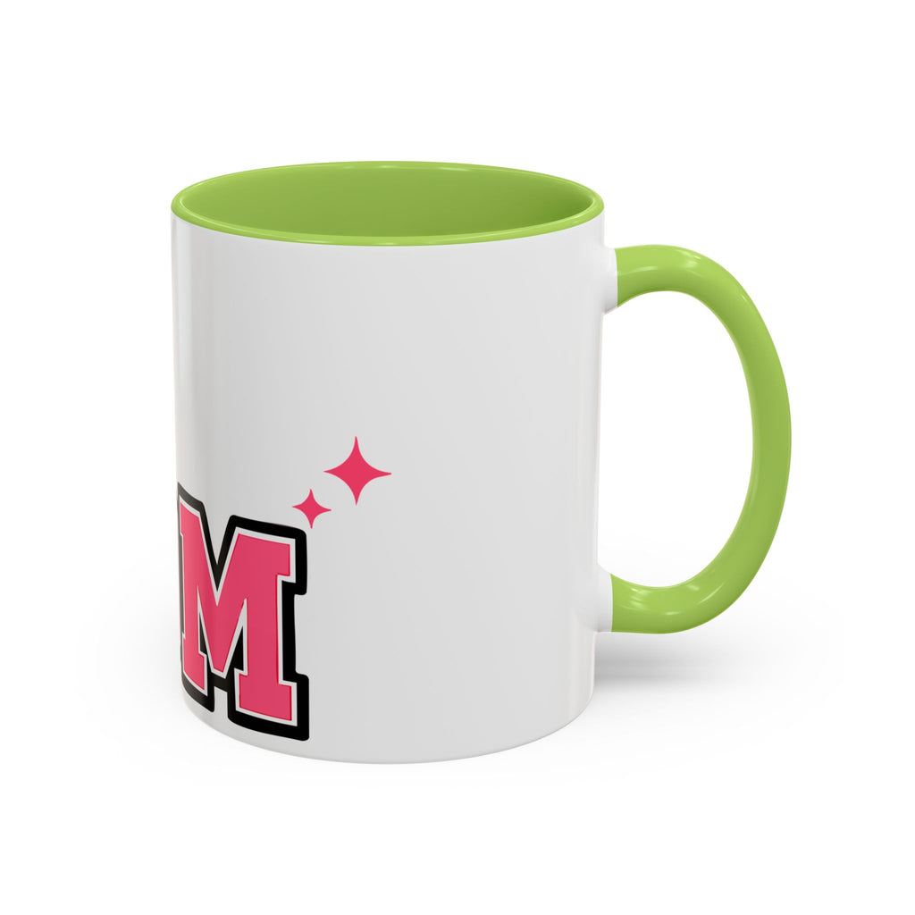 Mom Coffee Mug — Pink Floral Hummingbird Accent Mug for Mother's Day