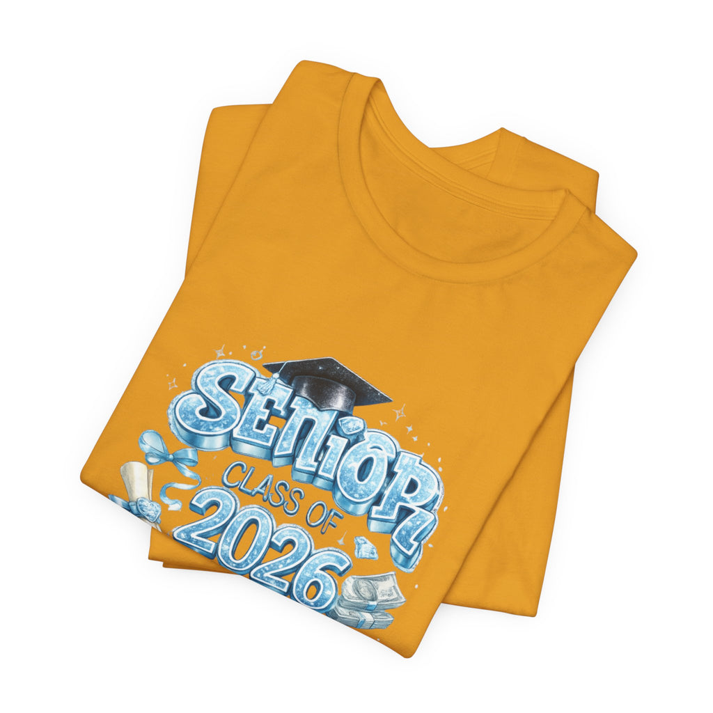 Senior Class of 2026 T-Shirt — Graduation Tee with Cap & Diploma Design