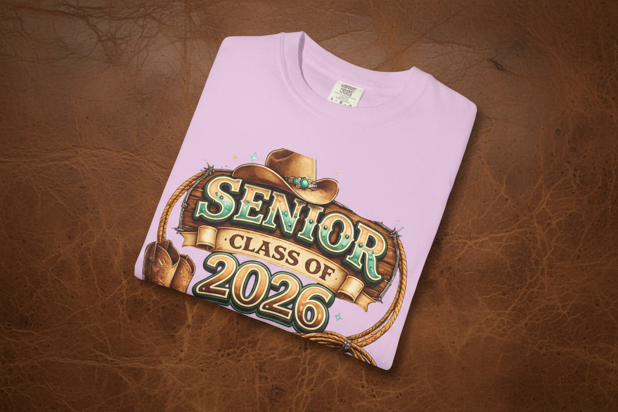Senior Class of 2026 Cowboy Boot & Hat T-Shirt