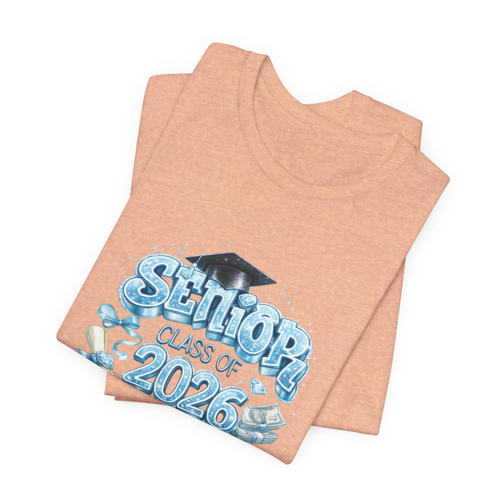 Senior Class of 2026 T-Shirt — Graduation Tee with Cap & Diploma Design
