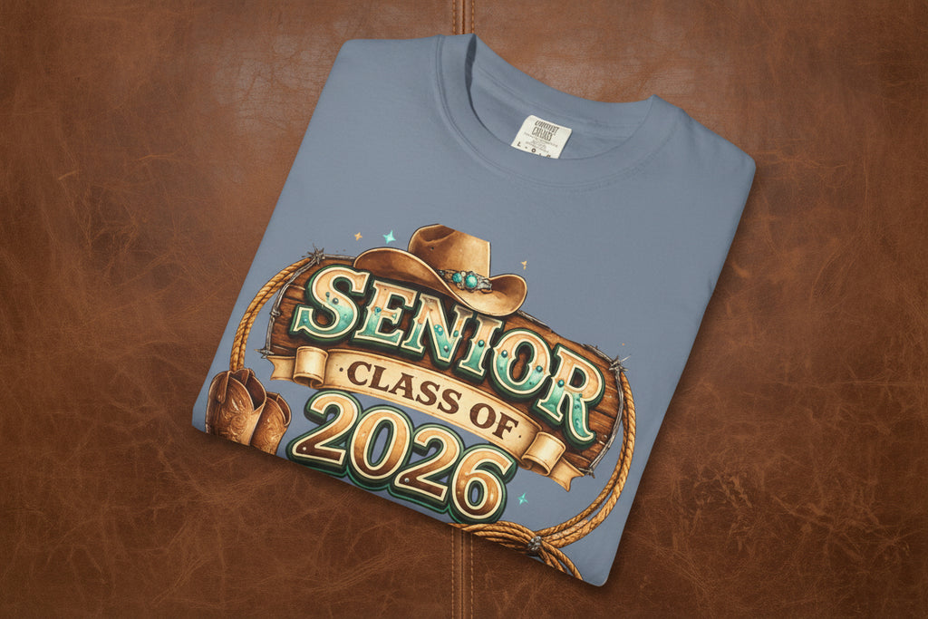 Senior Class of 2026 Cowboy Boot & Hat T-Shirt