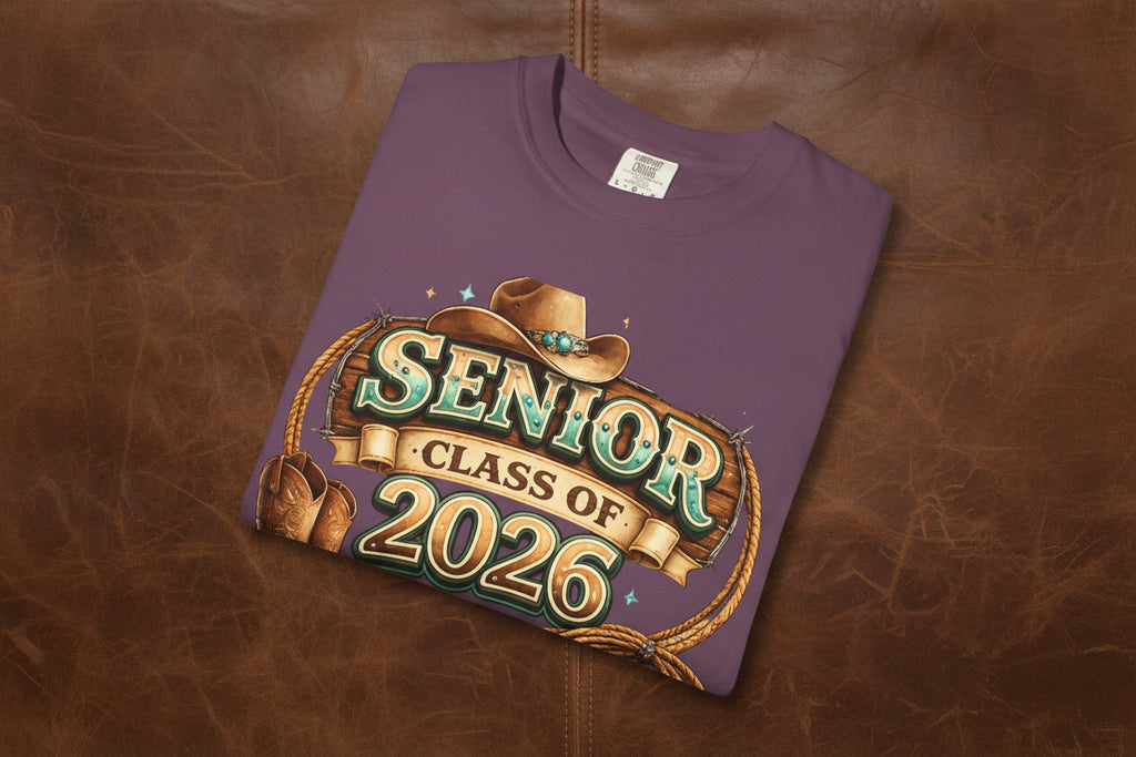 Senior Class of 2026 Cowboy Boot & Hat T-Shirt