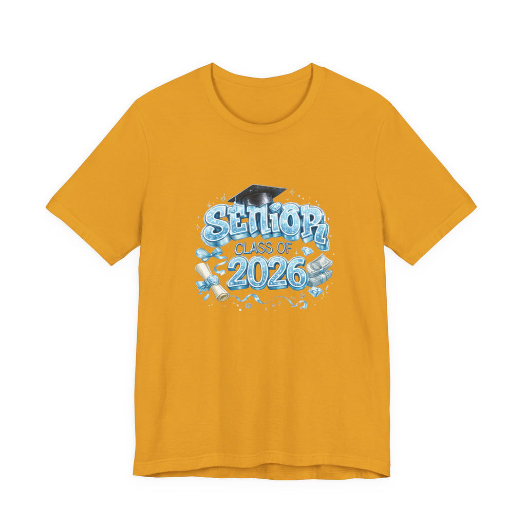 Senior Class of 2026 T-Shirt — Graduation Tee with Cap & Diploma Design