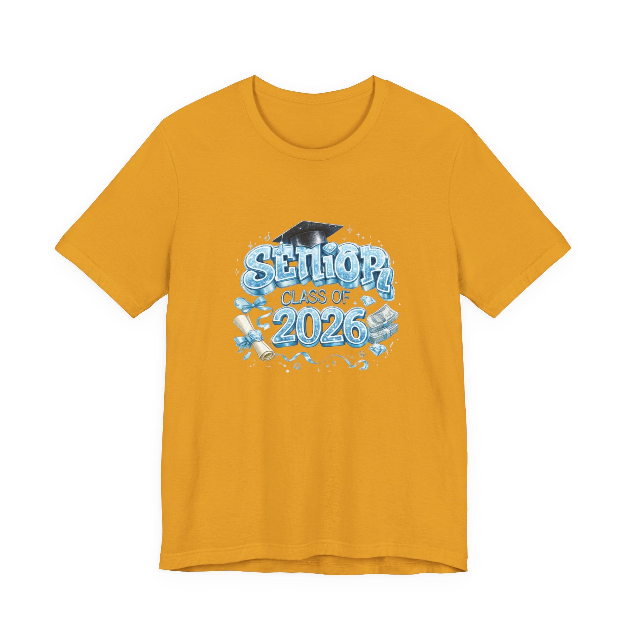 Senior Class of 2026 T-Shirt — Graduation Tee with Cap & Diploma Design