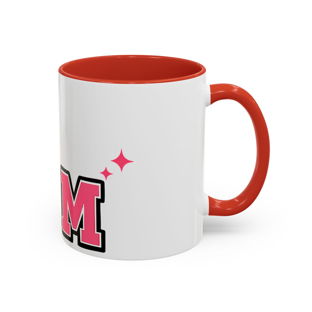 Mom Coffee Mug — Pink Floral Hummingbird Accent Mug for Mother's Day