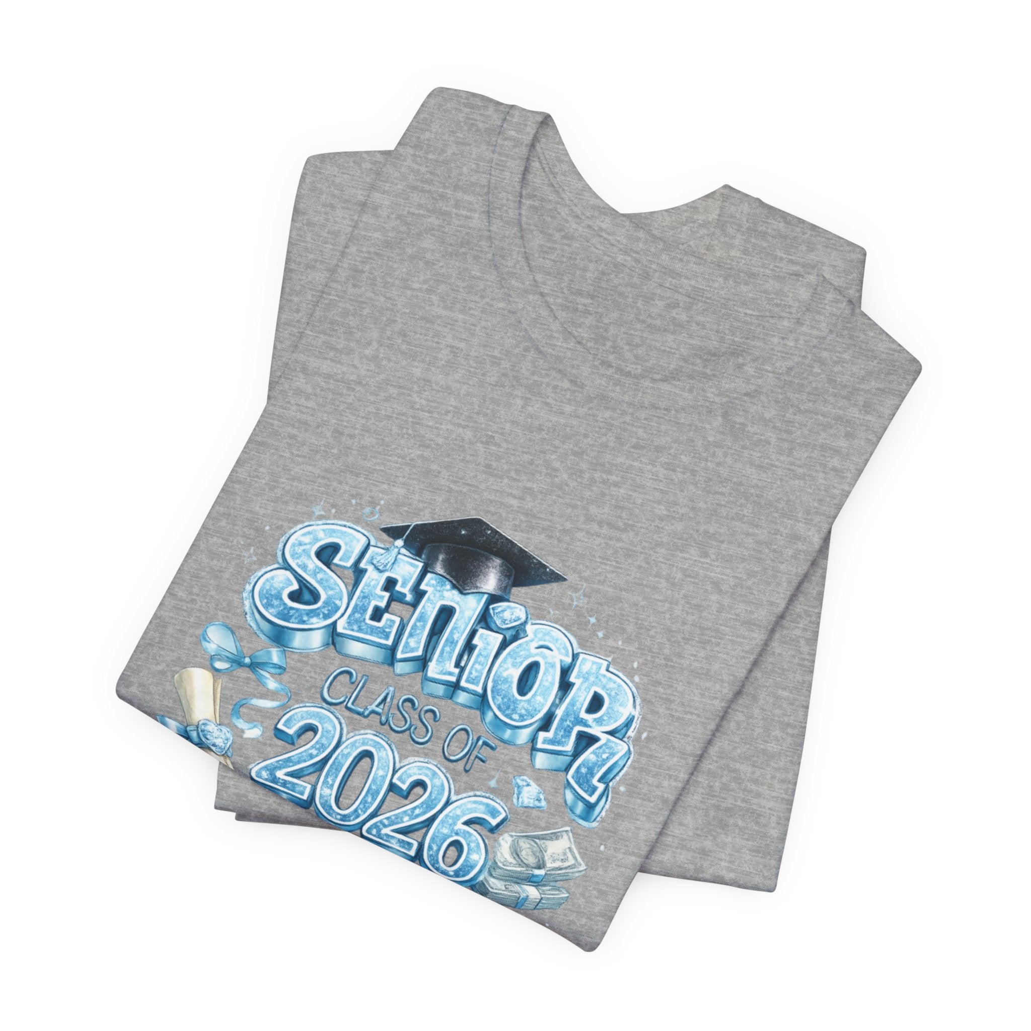 Senior Class of 2026 T-Shirt — Graduation Tee with Cap & Diploma Design