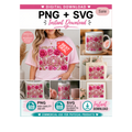 Beautiful Pink Rose MOM SVG 💕 | Sublimation Design for Gifts
